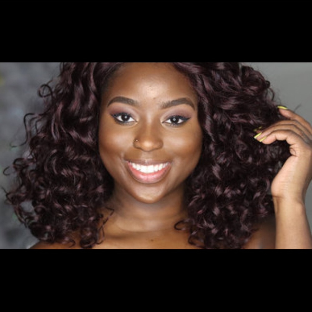 Curly 99J synthetic wig